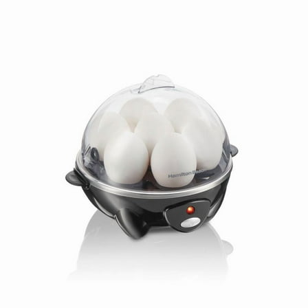 Beach Rapid 7-Egg Cooker - Black: Electric Egg Boiler, Poacher & Steamer, 300W, Hand Wash, 1-Year Warranty