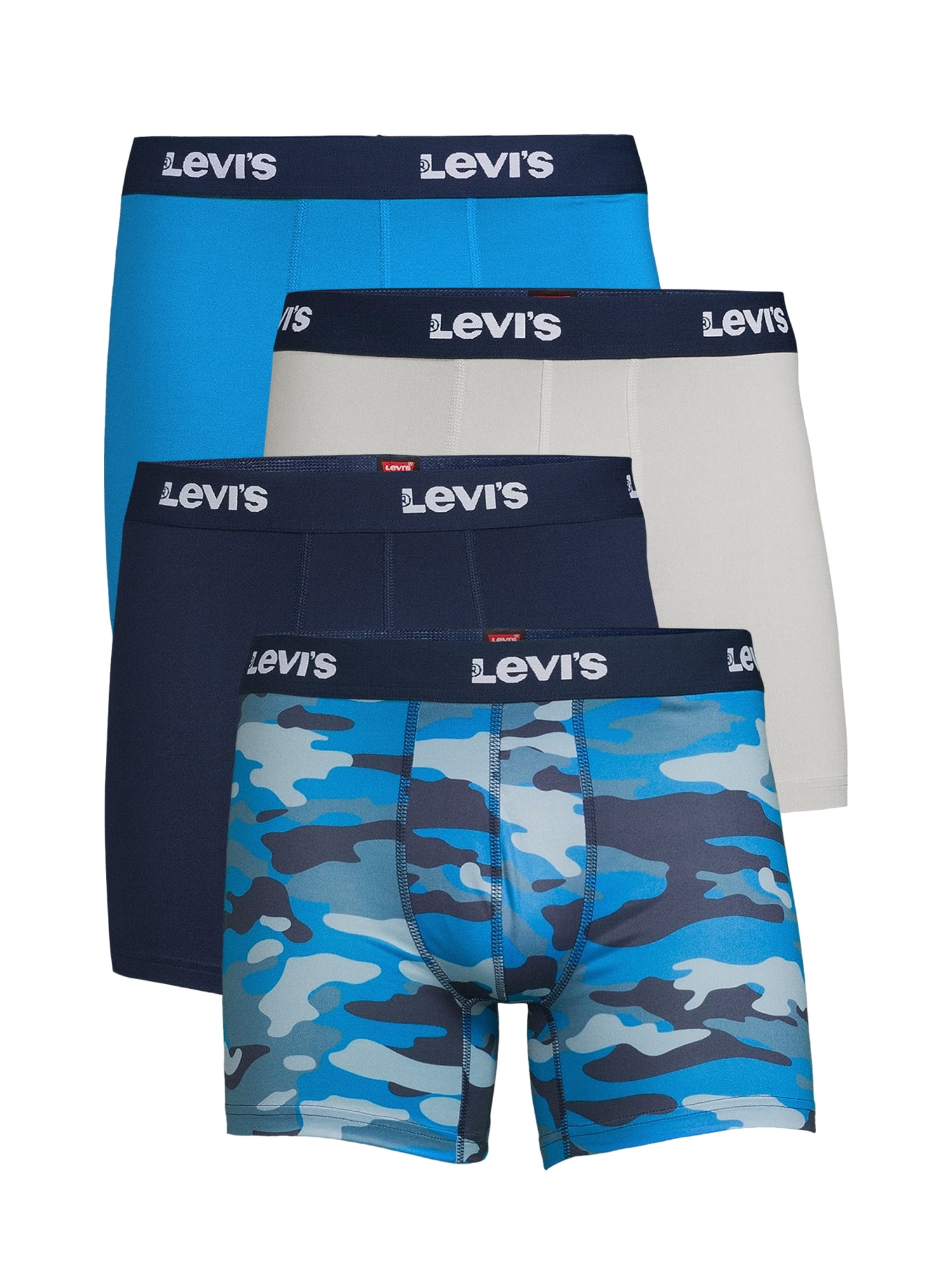 Levi's 4-Pack Adult Mens Microfiber Boxer Briefs, Sizes S-XL 