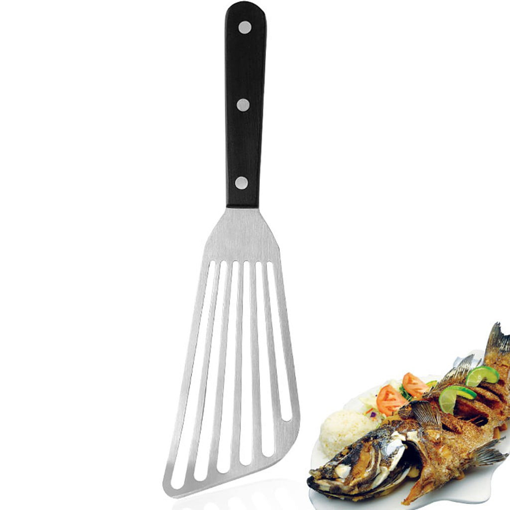 Stainless Steel Fish Frying Spatula Leaky Shovel Kitchen Supply Tool New