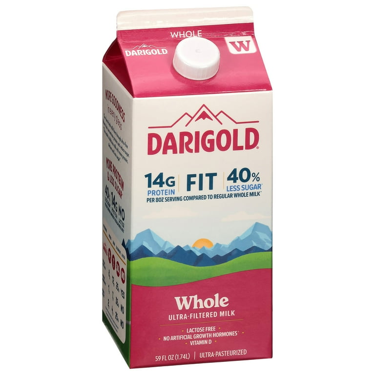 Darigold Whole Lactose Free Ultra Filtered Milk, Refrigerated, 59
