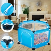 SAYFUT Portable Cartoon Hexagon Baby Playpen Household Indoors or Outdoors Protective Safety Fence Play Yard For Children Baby Kids Pool