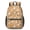 White Cat and Fishbone Beige Pattern, variant on Space Cat Coloring Page White Pattern 17" Waterproof Oxford School Backpacks for Teens, S-Shape Padded Straps, for School, Travel, Hiking, Camping