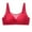 Red, variant on Sokhug Bras for Women Printing Gathered Together Large Size Daily Underwear
