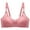 Purple, variant on CFLVAEK Plus Size Bras for Women Front Closure Bra Comfort Wireless Push Up Everyday Bra Easy Open Full Coverage Sleep Bralettes for Big Bust Black M