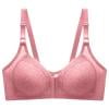 Push Up Bras for Older Women Front Closure Seamless Bralettes Everyday T-Shirt Bras
