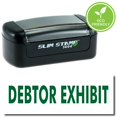 thumbnail image 1 of Slim Pre-Inked Debtor Exhibit Stamp with Blue Ink, 1 of 4