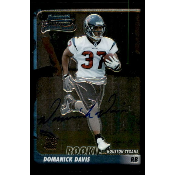 Domanick Davis AU D Rookie Card 2003 Bowman Chrome #229