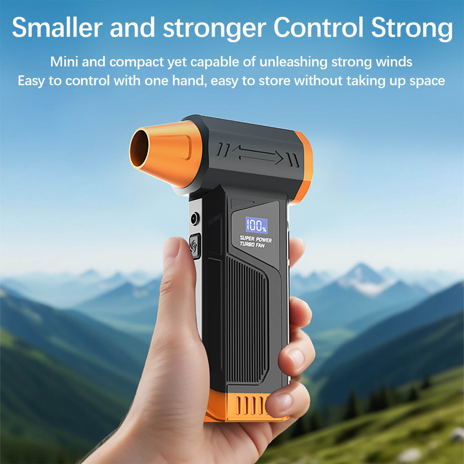 Cordless Electric Air Duster 110000RPM High Speed Blower, Powerful Compressed Air Cleaner with 4 Speed Control and Multi Nozzles for Computer Keyboard Car Detailing Electronics
