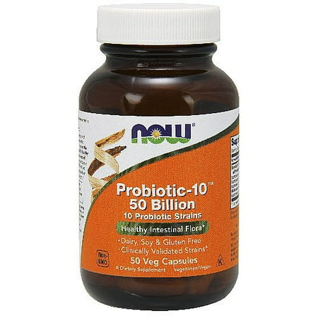 NOW Foods Probiotic-10 50 milliards de 50 capsules végétales