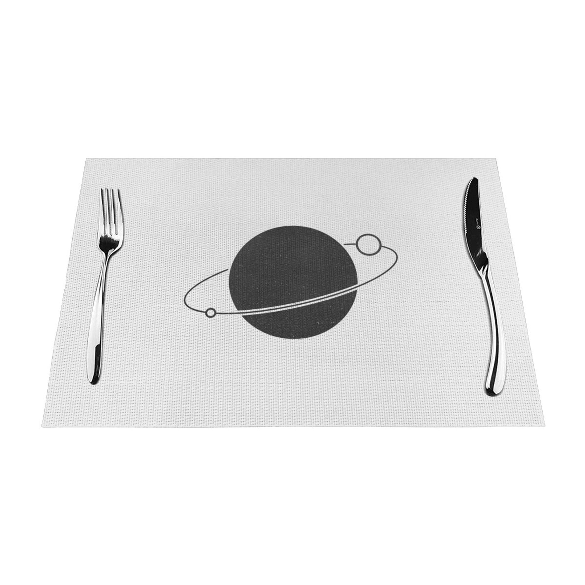 XMXY Woven Placemats Set of 4 PCS, Minimalist Jupiter Table Mats