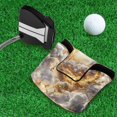 thumbnail image 5 of Haosy Golden Light in Clouds Golf Mallet Putter Cover Strong Magnetic Leather Golf Club Headcover Closure, 5 of 7