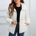 thumbnail image 2 of Womens Length Parka, Solid Color Oversized Hooded Extreme Warmth, Ultimate Winter Coat for Freezing Weather & Northern Climate LivingBeigeXL, 2 of 4