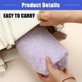 thumbnail image 5 of Vocoste Small Plush Makeup Bag Soft Beauty Cosmetic Bag Cute Travel Zipper Toiletry Bag  for Women Purple, 5 of 6
