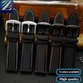 thumbnail image 4 of Correa de reloj de lona de nailon de 20 mm, 21 mm y 22 mm con base de cuero para Seiko No. 5 Water Ghost Citizen BM8475 Tudor Black Shield Bracelet, 4 of 5