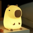 thumbnail image 3 of Luz de Capibara, Lámpara de Guardería, Lámpara de Decoración de Mesa de Escritorio Recargable con Luz de Silicona para Niños y Bebés, 3 of 6