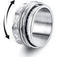 thumbnail image 2 of 925 Rings for Womens,Vintage Women's Decompression Ring Women's Ring Is Suitable Rotatable Rings Styling, 2 of 3