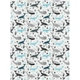 thumbnail image 2 of Whales Throw Blanket Lightweight Warm Flannel Fleece Blankets Cozy Soft Air Conditioning Blanket Gifts for Women Men Girls Boys 50"x40", 2 of 6