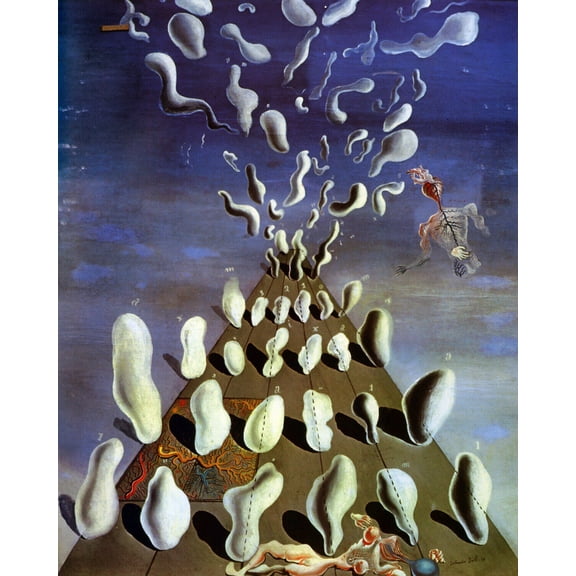 "Innaugural Gooseflesh, Dali - CANVAS OR PRINT WALL ART"