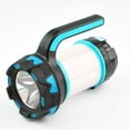thumbnail image 1 of RV Linterna de camping LED azul Linterna de mano recargable 6 modos Luces de tienda Banco de energía multifuncional Foco impermeable IPX4 Cable USB incluido Rojo Verde, 1 of 5