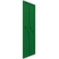 thumbnail image 2 of Ekena Millwork 12"W x 51"H True Fit PVC Cedar Park Fixed Mount Shutters, Viridian Green (Per Pair - Hardware Not Included), 2 of 9
