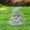 Light Gray, variant on Zen Garden Buddha Statue Hand Carved Sandstone Meditation for Home Desk and Aquarium Feng Shui Ornament