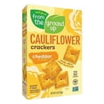 thumbnail image 5 of Real Food From The Ground Up Cauliflower Crackers Cheddar 6 Count 4 Ounce, 5 of 5