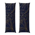 thumbnail image 1 of Balery Copper-Gold Gloss Outline Flower Funda Protectora para Almohada Corporal de Algodón Hipoalergénico con Cierre(55 x 21 pulgadas), Almohadas No Incluidas, 1 of 4