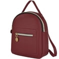 thumbnail image 1 of Mochila De Piel Sintética Para Mujer, Bonita Mochila Informal Con Bolsillos Con Cremallera, Bandoleras Convertibles Serendint AP008083-03, 1 of 6