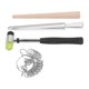 thumbnail image 3 of Herramienta De Medición De Anillos, Juego De Medidores De Anillos Fácil De Usar Con Martillo De Goma Para Hacer Joyas ANGGREK Ring Sizer Mandrel Measuring Tool, 3 of 8
