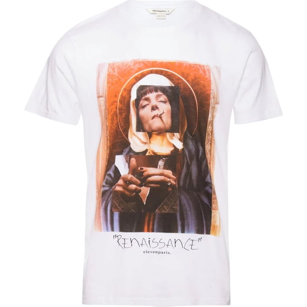 Camiseta gráfica Jia de Elevenparis para hombre blanca 2XL
