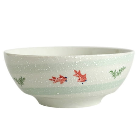

1pc Japanese Style Fruit Bowl Salad Bowl Ceramic Noodle Bowl Tableware for Home