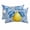 Blue, variant on Lemon Blue Leaves Outdoor Pillows for Chaise Lounge Chair Beach Headrest Pillow Set of 2 Waterproof Lumbar Pillows with Insert&Adjustable Strap Summer Fruits Blue Floral Pattern Pool Pillow 12"x20"