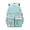 Green, variant on British Style Color-Block Lightweight Elementary School Backpack, Fashionable Water-Repellent Student Bookbag for Daily Commute Travel, Casual Simple Daypack with Padded Straps