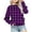 Purple, variant on Nskgu Girls Casual Long Sleeve Sweatshirt Crew Neck Cute Pullover Relaxed Fit Tops Girls Long Sleeve Shirts Plaid Printed Sweatshirt
