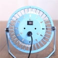 thumbnail image 4 of Topboutique 4-inch mini metal fan USB Desk Fan Small Personal Air Circulator Fan Portable Electric Table Desktop Fan Rechargeable Travel Fans for Camping Office Room Outdoor Black, 4 of 6