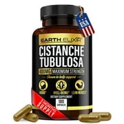 Earth Elixir Cistanche Tubulosa 400 mg (180 Capsules) 3 Months Supply  Made in USA- Max Purity - Cistanche Supplement - Zero Fillers  Gluten Free - Vegan - Nootropics - 100% Pure Cistanche Herb
