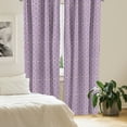thumbnail image 3 of Ambesonne Mosaic 4-Panel Curtains, Eastern Flora Illustration, 56"x95", Dark Ceil Blue Violet, 3 of 4