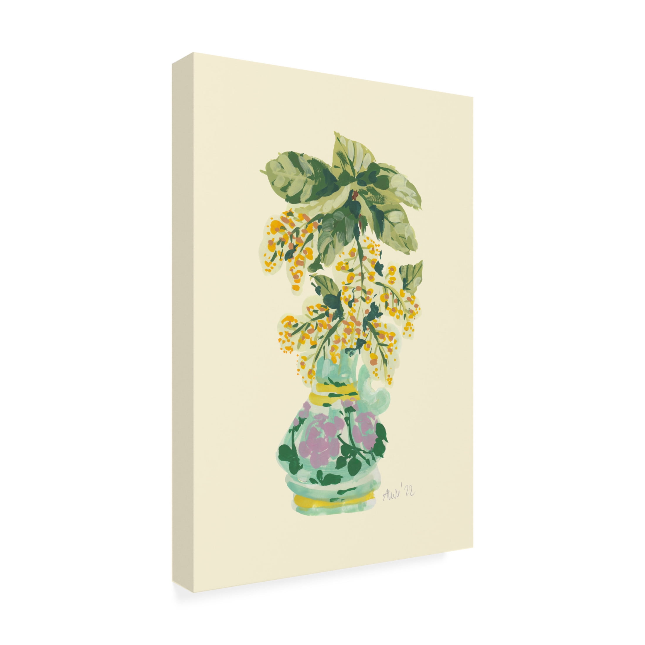 Trademark Fine Art Ania Zwara Blooming Linden In Vase Canvas Wall Art