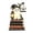 A003- Clear (Style C), variant on Halloween House Decor Haunted House Decor 6 Inch Vintage Wooden Indoor Halloween Table Decor Spooky Halloween Decor for Home, 1 Pack