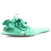 Steve Madden Melena Women's Sandals & Flip Flops Green Suede Size 8 M