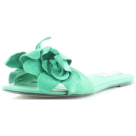 Steve Madden Melena Women's Sandals & Flip Flops Green Suede Size 8 M