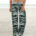 thumbnail image 2 of JJHGVB Camo Pajama Pants Stretchy Pants Drawstring Pants Women Sleep Pant Women Baggy Pants Women's Comfy Pants Baggy Womens Pants Gray L, 2 of 9