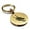Gold, variant on Stainless Steel Mythical Dragon Head Round Medallion Keychain Circle Ring