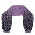 thumbnail image 4 of Manga Shrug Cropped Pashmina Thin Shawl Poncho acondicionado Chaqueta Purpura Macarena Bolero de manga larga para mujer, 4 of 8
