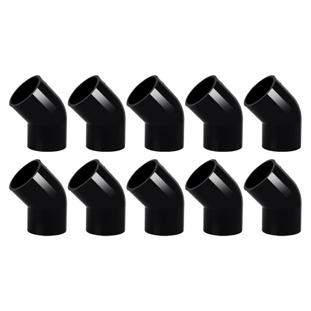 10 piezas de conectores de tubería de PVC, codo de 45 degree, acoplamiento de enchufe de mueble para bricolaje, estantería de PVC, cobertizo, 40 mm