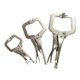 thumbnail image 2 of 3 piezas de alicates de abrazadera en C de bloqueo, abrazaderas de soldadura de 6, 9 y 11 pulgadas, abrazaderas de cara de metal para artesanos,, 2 of 8