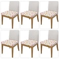 thumbnail image 2 of KLL Dessert Pattern Seat Covers for Dining Room Chairs,Washable Chair Seat Chair Covers Seat Protector-Six Piece, 2 of 7