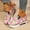 Red, variant on YOUYEDIAN Sneakers for Women Fashion Wedge Block Heel Floral Print Versatile Sneakers Casual Outdoor Non Slip Round Toe Shoes