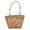 Brown, variant on Monyance Straw Woven Basket 1pc Simple Style Straw Woven Craft Basket Flower Basket Desktop Basket Decor(8.66X4.72X2.36Inches)