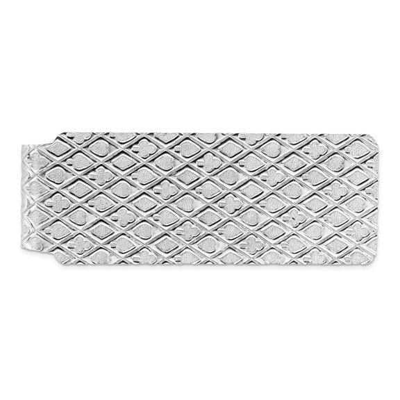 FB Jewels Sterling Silver Rhodium-plated Money Clip